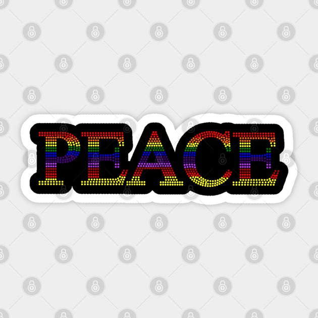 Peace Sticker by Sirenarts